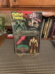 Vintage Swamp Thing Tomahawk W/ Crossbow action figure 1990 Kenner See Pics/Read - Picture 1 of 13