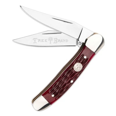 BOKER® Treebrand Copperhead Jigged Red Bone Classic Pocket Knife 2.75" D2 Blade - Image 1 of 4