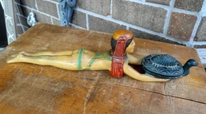 1926 EGYPTIAN Art Deco QUEEN of the NILE Incense Burner RONSON METAL ART WORKS - Picture 1 of 23