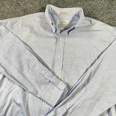 Vintage Arrow Pinpoint Oxford Dress Shirt 16.5 - 33 Blue Pima Blend Made in USA - Image 1 of 4