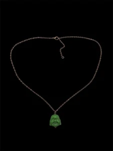 "Collar de oro antiguo Magnesita Happy Buddha Lucky 19,5"" ajustable unisex" - Imagen 1 de 5