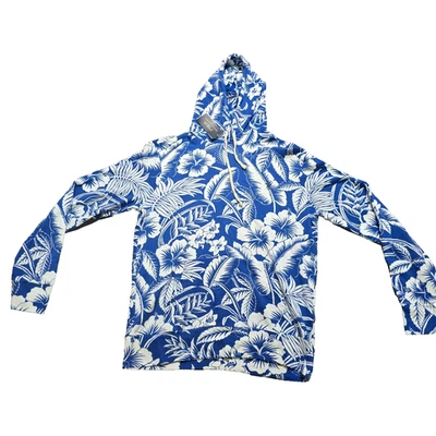 Polo Ralph Lauren Pequeno Masculino Floral Moletom Azul Tropical Havaiano Praia Novo - Imagem 1 de 4