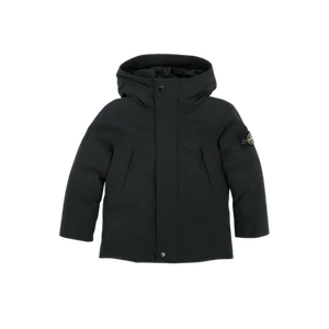 (Kids) Stone Island 40434 Wappen Patch Hooded Down Jacket Black - 24FW - Picture 1 of 1