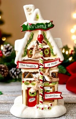 Blue Sky VIXENS POLO NORTE TRAVIESO BONITO CLUB DE BAILE Casa de Velas de Navidad Nuevo con Etiquetas Foto 1 de 4