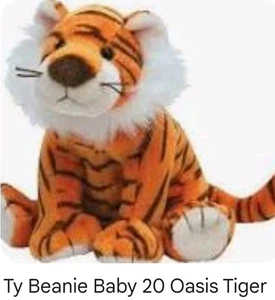 Juguete de peluche Ty Beanie Baby Oasis the Tiger McDonald’s Happy Meal 2009 sellado - Imagen 1 de 3