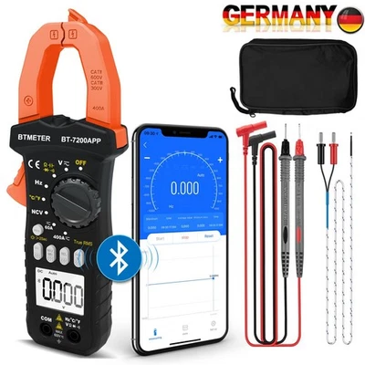Digital AC DC TRMS Stromzange Amp Volt Zangenmultimeter Zangenmessgerät 6000 APP - Bild 1 von 4