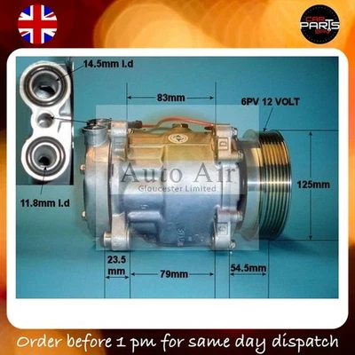 COMPRESOR ALFA ROMEO 147 156 166 GT GTV SPIDER BOMBA AIRE ACONDICIONADO Foto 1 de 4