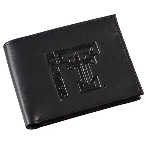 Men's Black Texas Tech Red Raiders Hybrid Bi-Fold Wallet Cover
