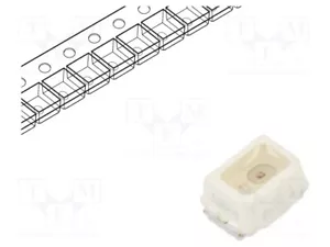 Mini PLCC2 2,3x1,3x1,4mm 5,6÷14mcd rot 1,8÷2,2V 60° SMD LED - Bild 1 von 1
