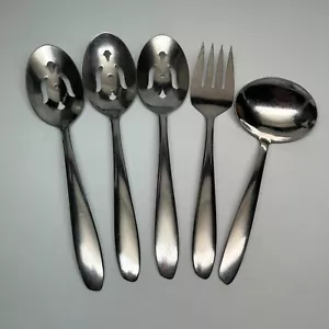 DE COLECCIÓN IMPERIAL EE. UU. Acero Inoxidable "IMI39" 5 Piezas CUBIERTOS PARA SERVIR - LISOS, BRILLANTES - Imagen 1 de 2