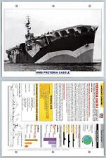 HMS Pretoria Castle - 1938 - Aircraft Carriers - Atlas Warships Maxi Card