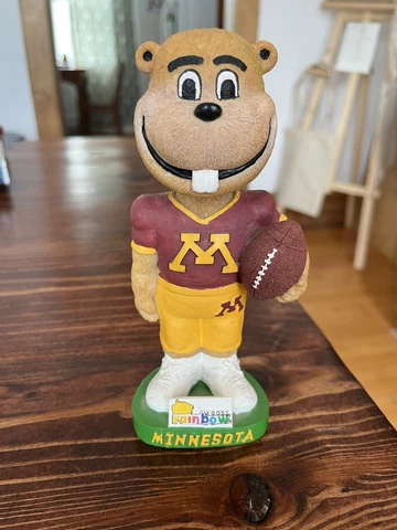 University of Minnesota - Goldy Gopher Football Bobblehead Rainbow - RARE! Cover