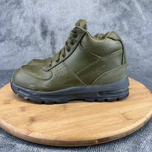 Nike Boys Air Max Goadome ACG Size 3Y Boots Olive Canvas Green CT1133-300 - Picture 1 of 9