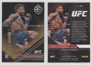 2023 Panini Chronicles UFC Limited Gold /10 Chris Gutierrez #205 Rookie RC