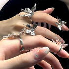 Cool Liquid Butterfly Opening Ring Fashion Personality Adjustable Finger Rin  YK