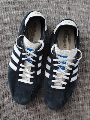 Adidas Men's Vtg Gerd Müller Black Suede Football Soccer Boots Cleats Size 11.5 - Image 1 of 4