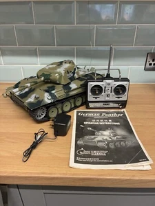 Heng Long RC tank German Panther G 1/16 radio control WORKING WWII + Controller - Picture 1 of 24
