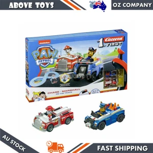 Carrera 1:50 Scale First Paw Patrol Chase & Marshall On The Track Race Car Set - Picture 1 of 5