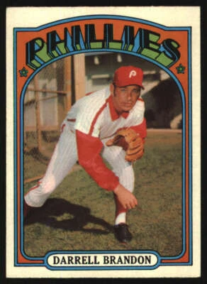 1972 Topps #283 Darrell Brandon VG/VGEX Phillies 601638 - Image 1 of 2