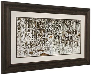 WOODLAND ENCOUNTER Matted & Framed Art Print - Picture 1 of 1