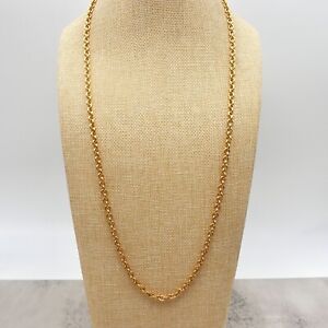 Womens Premier Designs Necklace Gold Tone Round Lind 26" Costume Fashion Jewelry