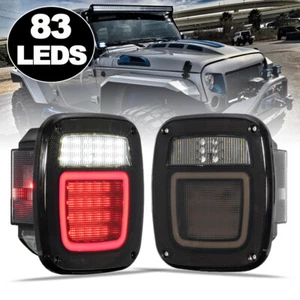 Universal 83LEDs Trailer Tail Lights Stop Brake Turn Reverse for Jeep YJ TJ RV - Picture 1 of 11