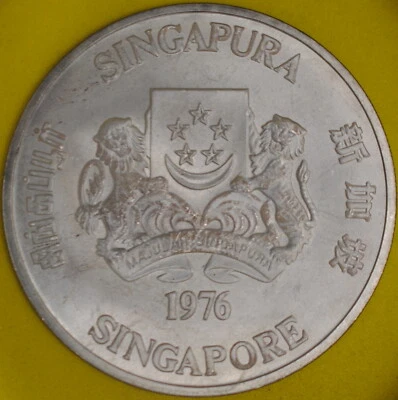 1976 Singapore 10 Dollars BU Silver - Image 1 of 2