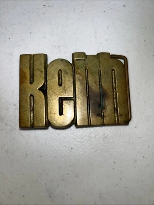 Vintage 1978 Baron Buckle Solid Brass Name Belt Buckle KEITH 3” X 2" tarnished - Image 1 of 4