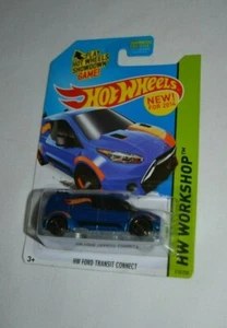 HOT WHEELS 2014 HW WORKSHOP - HW FORD TRANSIT CONNECT BLUE - Picture 1 of 3