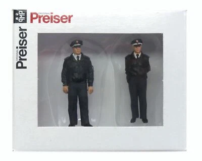 Preiser 63101 Polizisten stehend. Blaue Uniform Spur I 1:32 - Bild 1 von 3