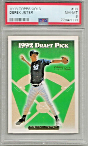 Derek Jeter 1993 Topps Gold Rookie (#98) PSA 8 | eBay