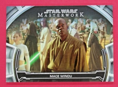  2019 Star Wars Masterwork Mace Windu 135/299 Defining Moments Rainbow #DM17 - Image 1 of 2