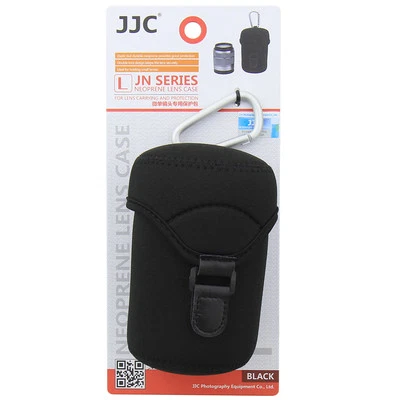 NEW JJC Lens Case (L) LARGE SIZE neoprene Protector Bag with Metal Hook - Image 1 of 4