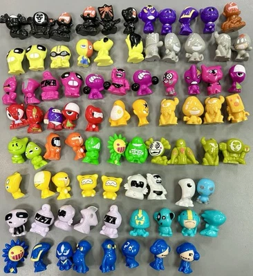 Gogos Crazy Bones HUGE Lot of 81 Figures & Monster Bones w/2 Carry Bags USED - Image 1 of 4