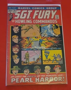 Marvel Comics SGT. FURY And His HOWLING COMMANDOS #101 New Bag and Board - Picture 1 of 3