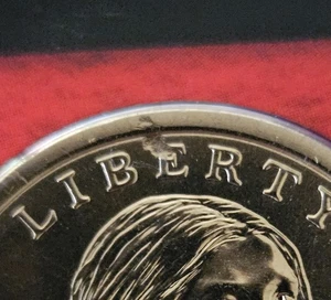 2025 P,D,S SACAGAWEA DOLLAR SET. THE DENVER MINTED COIN HAS A STRUCK THRU ERROR. - Picture 1 of 11