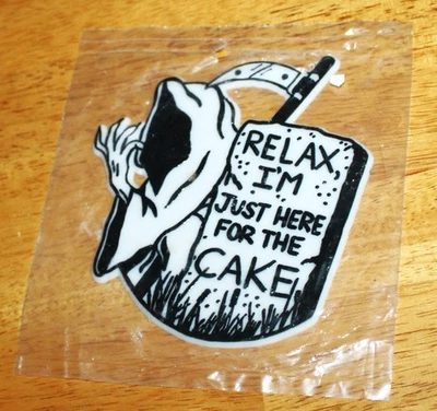 RELÁJATE, SOLO ESTOY AQUÍ PARA EL PASTEL - PARCA - Decoración de pastel - Plástico - Sin usar Foto 1 de 3