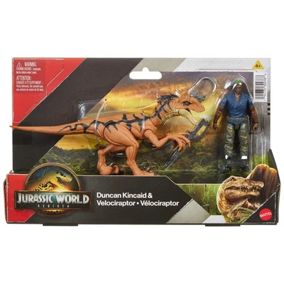 Набор Jurassic World Rebirth Duncan Kincaid & Velociraptor Human & Dino - Изображение 1 из 4