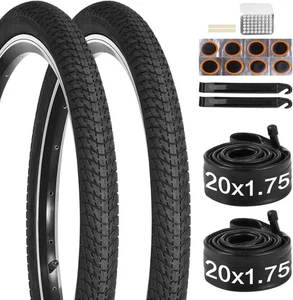 Fansport 20x1.75 Bike Tire & Tube Set Mountain Bike Tires 20x1.5-1.75 Bike Tubes - Picture 1 of 12