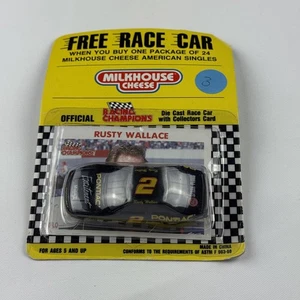 Racing Champions NASCAR #2 Milkhouse Cheese Rusty Wallace Card 1/64 diecast - Picture 1 of 3