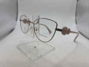 Versace Mod. 1284 1412 55/16 145 Women’s Cat Eye Rose Gold Eyeglasses A4800 - Picture 1 of 22