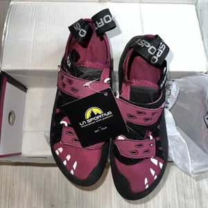 La Sportiva Tarantula Kletterschuhe rot pflaume Klettverschluss Damen 5 1/2 US/36 EU - Bild 1 von 11