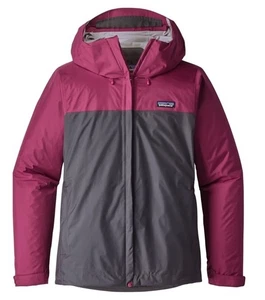 Patagonia Jacket Womens Small H2NO Torrentshell Windbreaker Fuchsia Gray - Picture 1 of 14