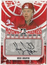 2012 2012-13 ITG Motown Madness Autographs #AKD Kris Draper In The Game Auto