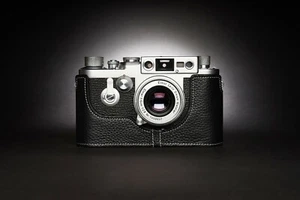 Real Leather Half Camera Case Bag for Leica ic iic iiic iiid if iif iiif ig iiig - Picture 1 of 62