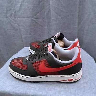 Nike Air Force 1 Bajo Negro Universitario Rojo Lobo Gris 488298-062 Hombres Zapatos Talla 12 Foto 1 de 4