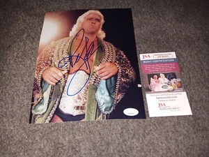 Certificado de autenticidad firmado por Ric Flair 8x10 Jsa Wcw - Imagen 1 de 1