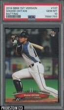 2014 BBM 1st Version #137 Shohei Ohtani Batting RC Rookie PSA 10 GEM MINT