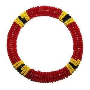 African Beaded Maasai Bangles Masai Bracelet Made in Kenya 05 - Picture 1 of 2