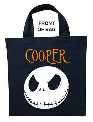 The Nightmare Before Christmas Trick or Treat Bag, Jack Skellington Bag - Image 1 of 3